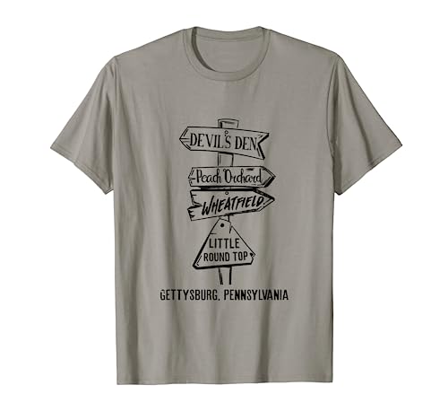 Gettysburg Civil War Landmarks T-Shirt