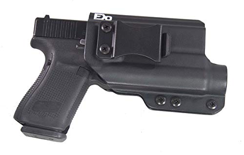 Fierce Defender TLR1 Compatible Glock 19 23 32 IWB Kydex Holster The Winter Warrior Series -Made in USA- GEN 5 Compatible (Black)