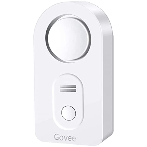 Govee Water Detectors, 100dB Adjustable Audio Alarm Sensor, Sensitive Leak and Drip Alert, for Kitchen Bathroom Basement (Battery Included)