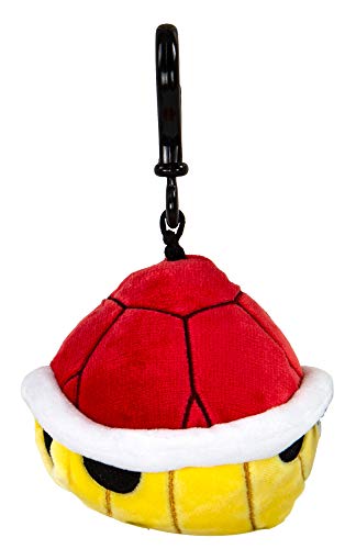 Club Mocchi Mocchi Nintendo Mario Kart Super Soft Clip-On for On The Go Fun - Red Shell