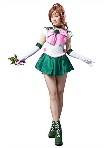Cosfun Anime Kino Makoto Cosplay Sailor Dress Uniform with Socks Sets mp000292(Medium, US Size)