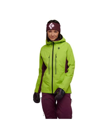 BLACK DIAMOND Equipment - Women's Dawn Patrol Hybrid Shell (as1, alpha, s, regular, regular, Aloe-Blackberry)