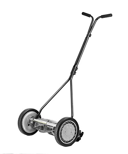 American Lawn Mower Company 1415-16 16-Inch 5-Blade Push Reel Lawn Mower, 5-Blade, Gray