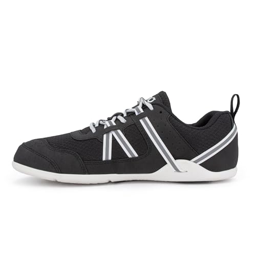 Xero Shoes Men's Prio Cross Training Shoe - Lightweight Zero Drop, Barefoot, Black/White, 11.5