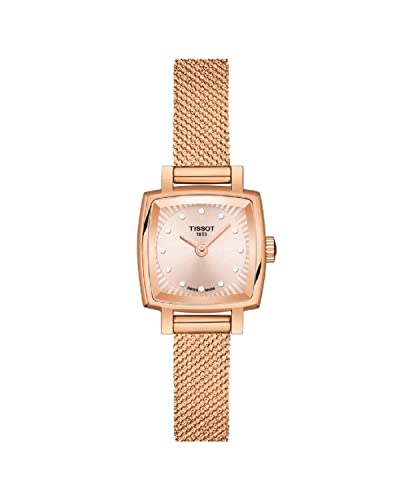 Tissot womens Lovely Stainless Steel Dress Watch Rose Gold T0581093345600