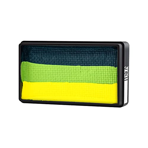 Fusion Body Art Pro Quality Professional Water Based Face Paint – Jungle Snake 30gr Split Cake | Hypoallergenic Safe & Non-Toxic - Easy to Paint and Wash Off