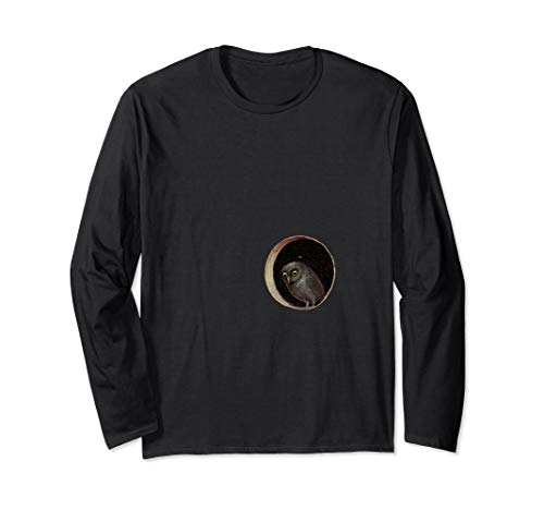 Hieronymus Bosch Owl Garden of Earthly Delights Long Sleeve T-Shirt