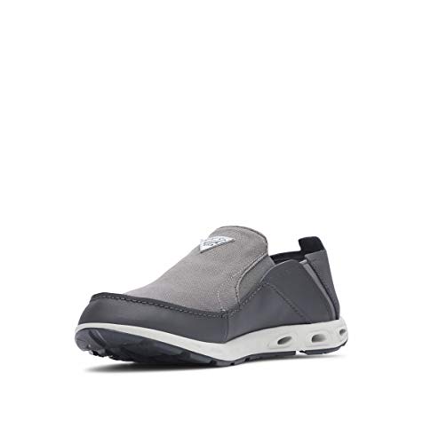 Columbia Men's Bahama Vent PFG Boat Shoe, Waterproof & Breathable, 12 Regular US, Titanium MHW, Bright red