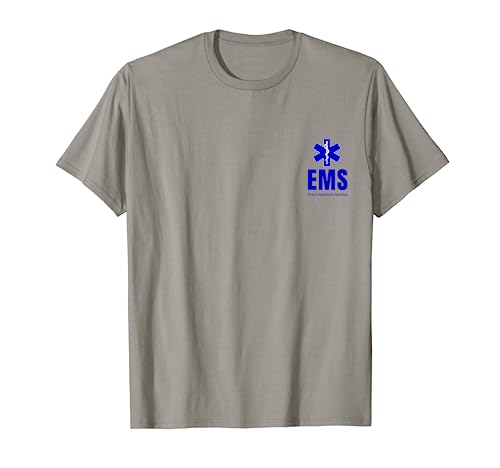 Event Medical Staff T-Shirt EMS Front & Back Printed Tee