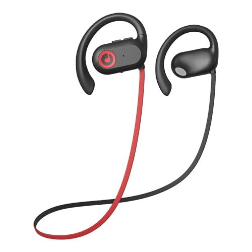 PSIER Open Ear Headphones, Wireless Headphones 16H Playtime with Deep Bass Stereo Sound Bluetooth Earbuds IPX5 Waterproof Sports Earbuds Bluetooth 5.3 Earphones with Earhooks for Gym Running