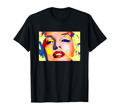 Marilyn Pop Art Print T Shirt Pop Art Print T Shirts by MCMA T-Shirt