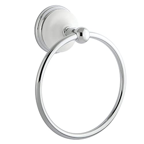 Kingston Brass BA1114C Victorian 6-Inch Towel-Ring, Polished Chrome