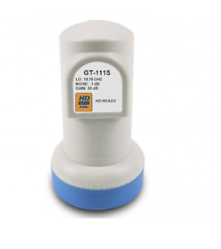 GT Single Standard Linear Satellite KU Band LNB FTA 10750 Free to AIR HD for International Channels: Chinese Arabic Persian, Polish, Russian, Vietnamese, 97 Galaxy