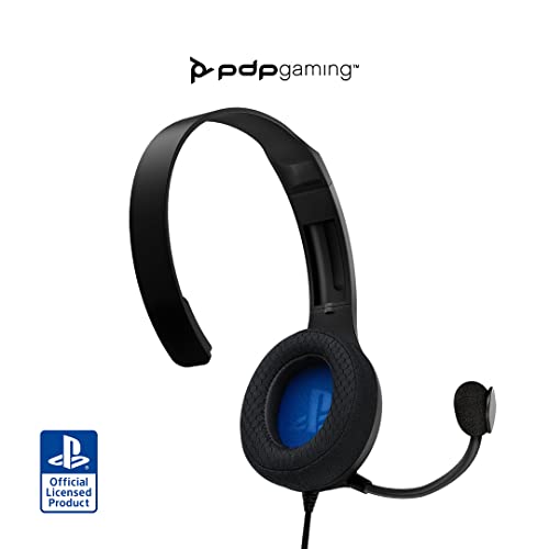 PDP LVL30 Wired Headset with Single-Sided One Ear Headphone for PlayStation, PS4, PS5 - Mac, Tablet Compatible - Noise-Cancelling Mic - Lightweight, Cool Comfort, Great for Gaming - Black