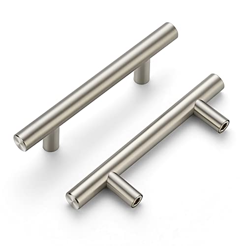 Ravinte 40 Pack | 5'' Cabinet Pulls Satin Nickel Stainless Steel Kitchen Drawer Pulls Cupboard Pulls Brushed Nickel Cabinet Handles 5”Length with 3” Hole Center