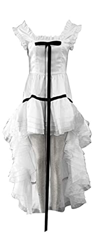 YuanCos Chobits Chii White Lolita Girls Party Dress Halloween Cosplay Costume (Female M)