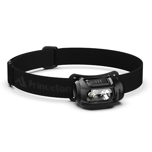 Princeton Tec Remix 450 Lumen Maxbright & Ultrabright White/RGB LED Headlamp, IPX4 Water Resistance, Essential for Hiking, Camping, Hunting, Fishing, Running, & Safety Preparedness, Black