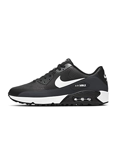 Nike Men's Air Max 90 G Spikeless Golf Shoes, Black/White/Anthracite/Cool/Gray, 8.5