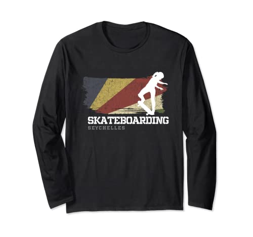 Womens Skateboarding Seychelles Extreme Sports Skater Long Sleeve T-Shirt