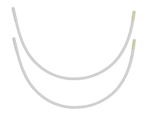 Porcelynne Carbon Steel Replacement Underwire Repair - Nylon Coated - Heavy Gauge Sturdy Wire for Bras - Regular Wire Size 48-1 Pair - See Pictures for Measurements and How to Order