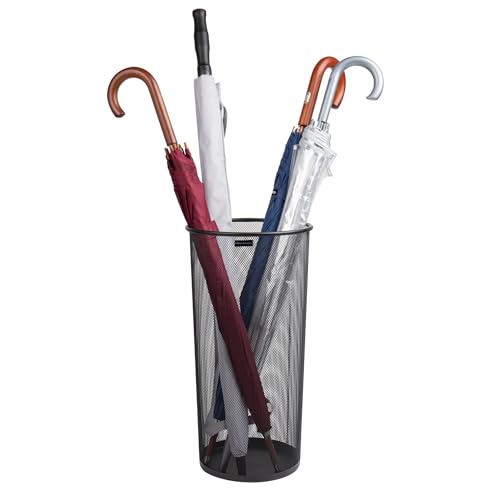 Mind Reader Umbrella Stand, 10.25'L x 10.25'W x 19.5'H, Black