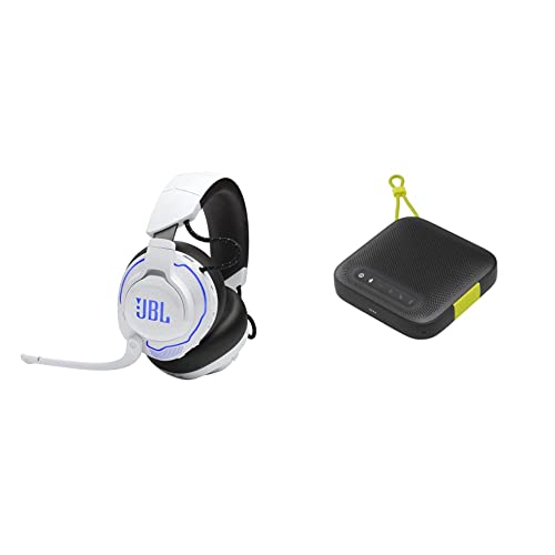 JBL Quantum 910P Wireless - Gaming Headset for Playstation (White) and InfinityLab ClearCall - Speakerphone - Black
