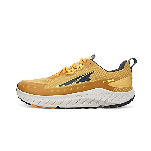ALTRA Men's AL0A7R6N Outroad Trail Running Shoe, Gray/Yellow - 14 M US