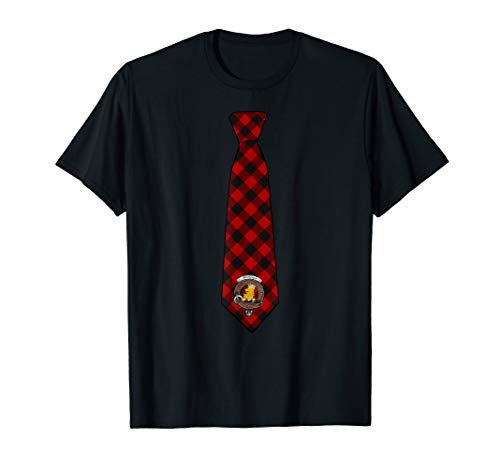 MacGregor Clan Badge w/Rob Roy Tartan Necktie T-Shirt