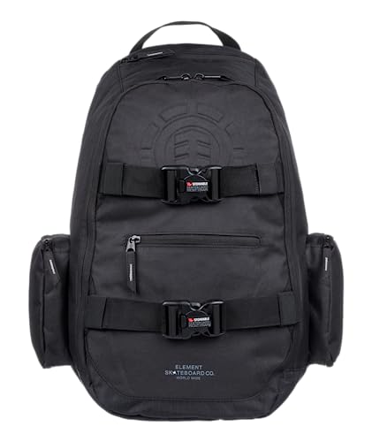 Element Men's Mohave Backpack – Lightweight Bookbag – with Skate Straps, Flint Black 2.0, One Size