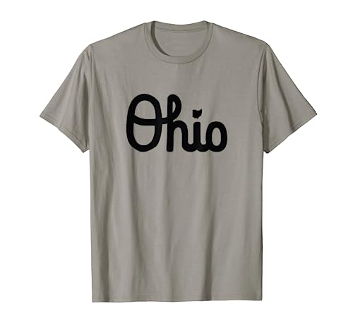 Vintage Script Ohio Dots the I T-Shirt