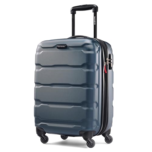 Samsonite Omni PC Hardside Expandable Luggage with Spinner Wheels, Carry-On 20-Inch, Teal