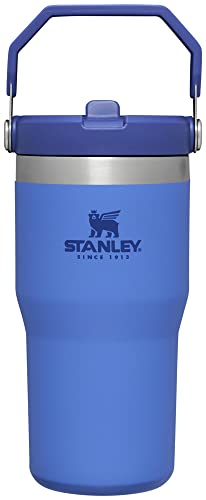 Stanley IceFlow Stainless Steel Tumbler - Vacuum Insulated Water Bottle for Home, Office or Car Reusable Cup with Straw Leak Resistant Flip Cold for 12 Hours or Iced for 2 Days, Iris, 20OZ