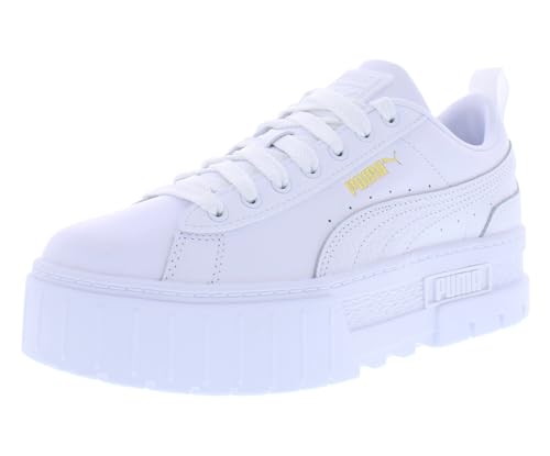 PUMA Women's Mayze Classic Sneakers, White, 8 Medium US