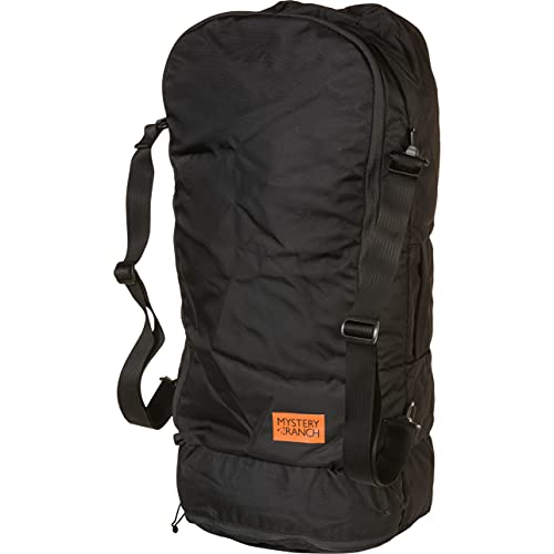 MYSTERY RANCH Mission Stuffel 60L Travel Pack - Convertible Duffle for Easy Traveling Use, Black