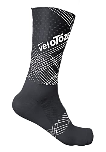 veloToze Aero Sock for Bike Racing - Made with Advanced Aero Fabric, UCI Compliant, for Aerodynamic Advantage in Bike Races and ITT - Designed for Men and Women