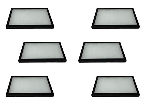 6 Pack of Riker Display Cases 8 x 12 x 3/4 for Collectibles Jewelry Arrowheads Relics & More