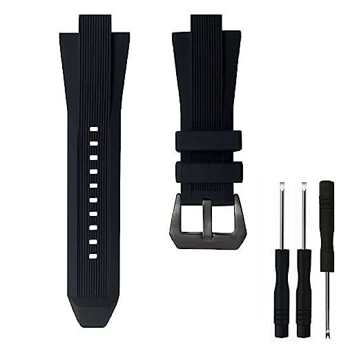 Dioway Rubber Silicone Watch Bands Strap Replacement 13x29mm with black buckle for Michael Kors - MK8380 MK8356 MK8295 MK9020 - Michael Kors Watch Band