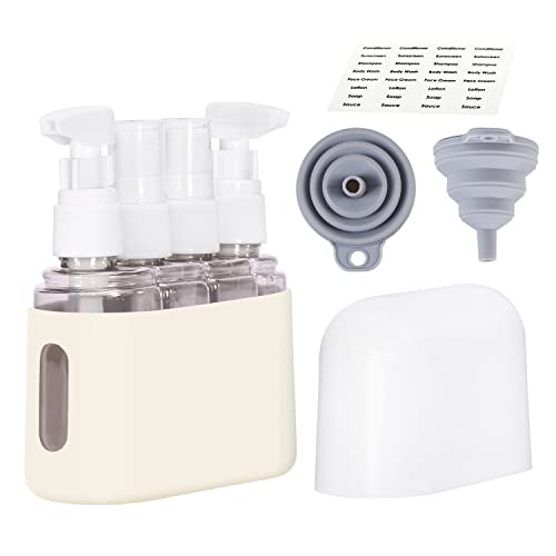 Bpluma Travel Bottles, Leak Proof Containers For Toiletries TSA Approved Airplane Accessories Kits For Liquid With Labels