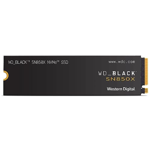 WD_BLACK 1TB SN850X NVMe Internal Gaming SSD Solid State Drive - Gen4 PCIe, M.2 2280, Up to 7,300 MB/s - WDS100T2X0E