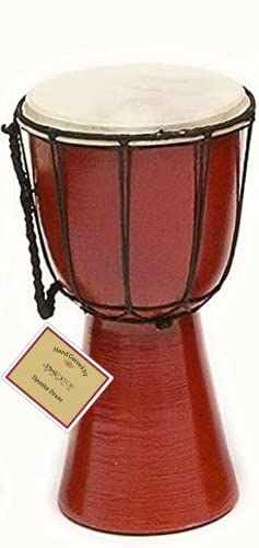 Drums Djembe Drum Djembe jembe is a Rope- goat skin Covered Goblet Drum Played by Hands West Africa style (6x12)