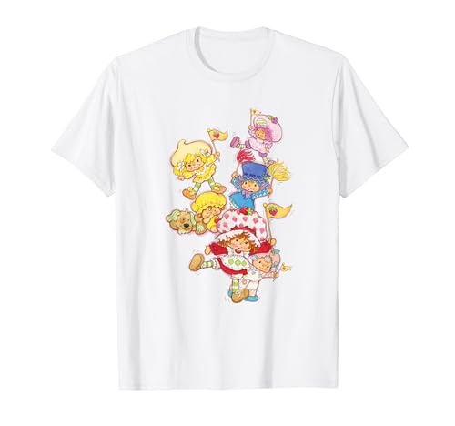 Strawberry Shortcake Cheering Friends Group Shot Parade T-Shirt