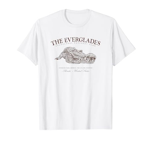 The Everglades National Park Florida Alligator Tee River T-Shirt