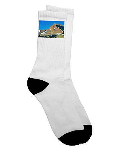 TooLoud Colorado Snowy Mountains Adult Crew Socks Mens sz. 9-13