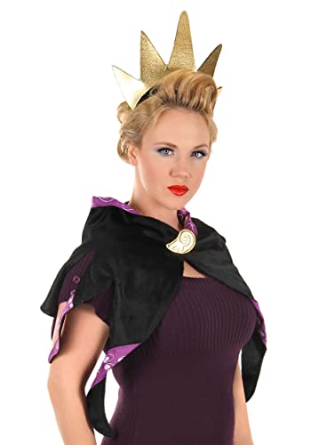 Disney The Little Mermaid Ursula Headband Crown and Cape with Collar Costume Accessory Kit Black