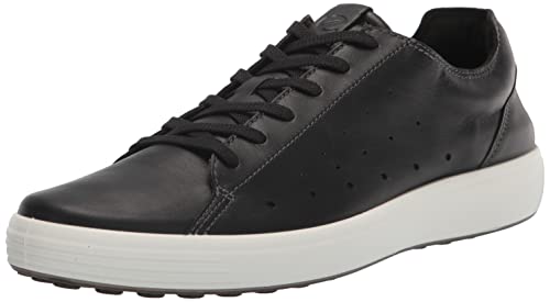 ECCO Men's Soft 7 Cloud Sneaker, Black, 9-9.5