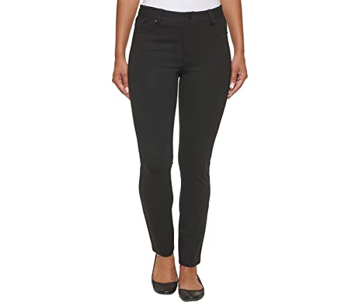 DKNY Jeans Womens Ponte Pant (Medium, Black)