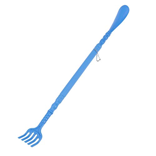 COHEALI Shoe Spoon Metal Shoe Horn Back Scratcher with Shoe Horn Plastic Hand Back Scratcher Reach 2 in 1 Handle Backscratcher Shoe Horn(Blue) Shoe Horns Metal Shoe Horn