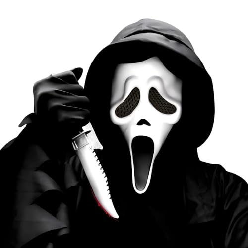 Goardorney Scary Skull Mask, Latex Classic Hot Movie Cosplay Head Mask, Realistic Adults Halloween Role Play Mask for Party Props