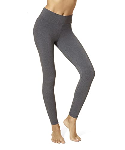 Hue Women's Ultra Legging with Wide Waistband - Medium - Graphite Heather