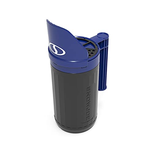 Snow Joe Sun Joe SJSPD1 Handheld All-Season Multi-Purpose Spreader, 5 lbs, w/Adjustable Dial Flow Control, Blue/Black